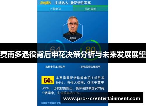 费南多退役背后申花决策分析与未来发展展望 费南多退役背后申花决策分析与未来发展展望